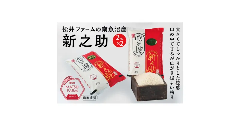 【ふるさと納税】令和6年産　南魚沼産~新之助~（4kg) | お米 こめ 白米 食品 人気 おすすめ 送料無料