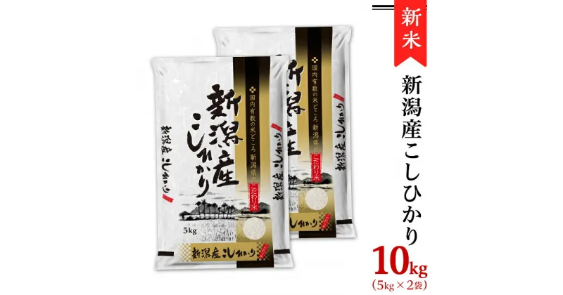 【ふるさと納税】令和6年 新米 米 10kg 5kg×2袋 新潟こしひかり 白米 K101新潟県産コシヒカリ10kg（5kg×2袋）