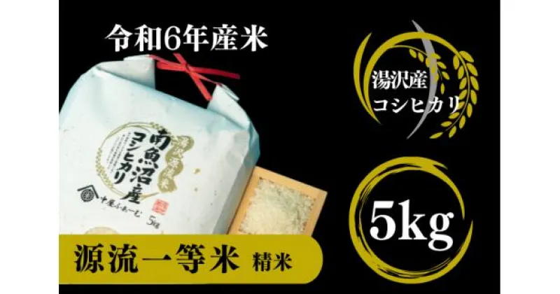 【ふるさと納税】【令和6年産】南魚沼産コシヒカリ 「源流一等米」 精米5kg 食味ランキング特A 受賞 産地直送中屋ふぁーむ 新潟県 越後湯沢【湯沢産コシヒカリ】