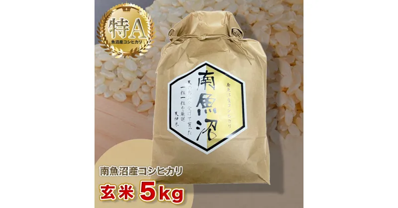 【ふるさと納税】令和6年産 「越後湯沢産」玄米 5kg【湯沢産コシヒカリ】南魚沼産 こしひかり 特A 新潟県 越後湯沢