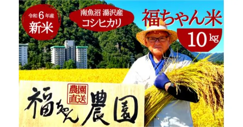 【ふるさと納税】 令和6年産 谷川連峰の清流で育ったブランド米「福ちゃん米」 精米10kg 【魚沼産コシヒカリ】数量限定