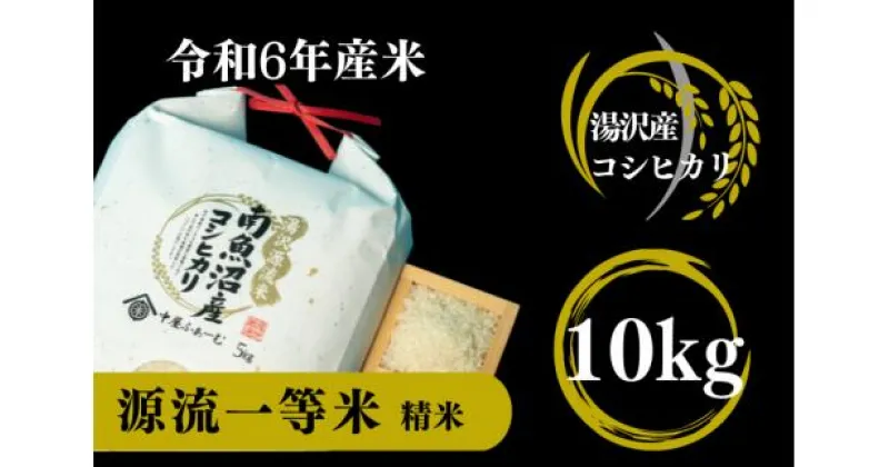 【ふるさと納税】【令和6年産】 南魚沼産コシヒカリ 「源流一等米」 精米10kg(5kg×2) 食味ランキング特A 受賞 産地直送 新潟県 越後湯沢 中屋ふぁーむ【湯沢産コシヒカリ】