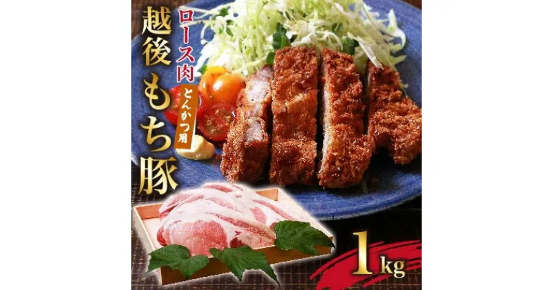 【ふるさと納税】越後もち豚ロース肉(とんかつ用)1kg【配送不可地域：離島】【1117858】