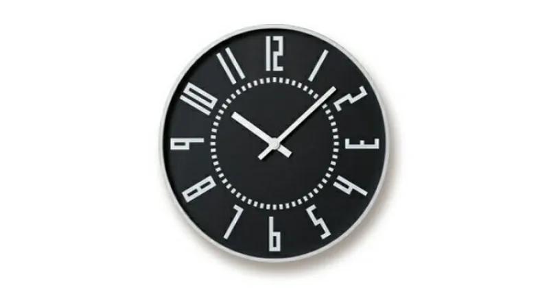 【ふるさと納税】eki clock / ブラック（TIL16-01 BK）Lemnos レムノス 時計　工芸品 装飾品 民芸品 伝統技術 インテリア 掛け時計 時計　お届け：※申込状況によりお届け迄1～2ヶ月程度かかる場合があります。