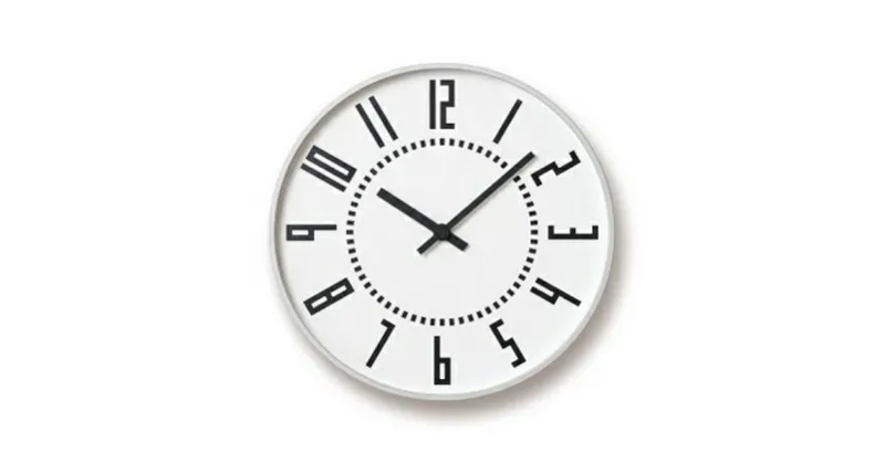 【ふるさと納税】eki clock / ホワイト（TIL16-01 WH）Lemnos レムノス 時計　工芸品 装飾品 民芸品 伝統技術 インテリア 掛け時計 時計　お届け：※申込状況によりお届け迄1～2ヶ月程度かかる場合があります。