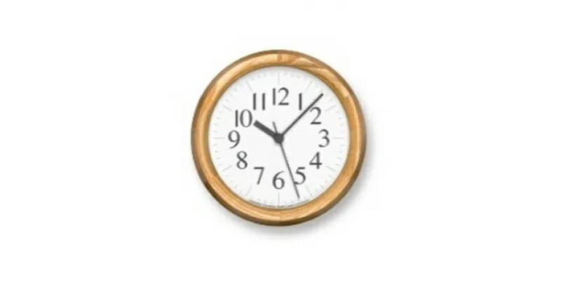 【ふるさと納税】Clock B Small / ナチュラル （YK15-04 NT）Lemnos レムノス 時計　工芸品 装飾品 民芸品 伝統技術 インテリア 時計 掛け時計　お届け：※申込状況によりお届け迄1～2ヶ月程度かかる場合があります。