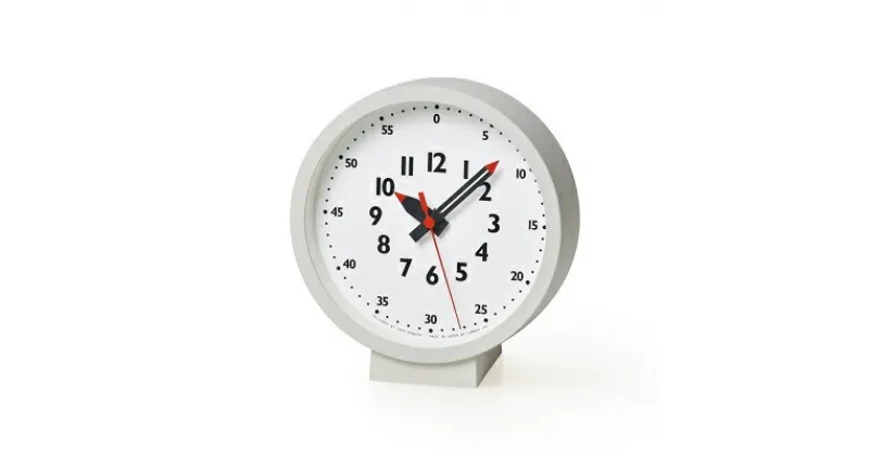 【ふるさと納税】置き時計 受賞多数 時計 fun pun clock for table YD18-04 掛け時計 Lemnos レムノス 壁掛け時計 インテリア　 富山県高岡市 　お届け：※申込状況によりお届け迄1～2ヶ月程度かかる場合があります。