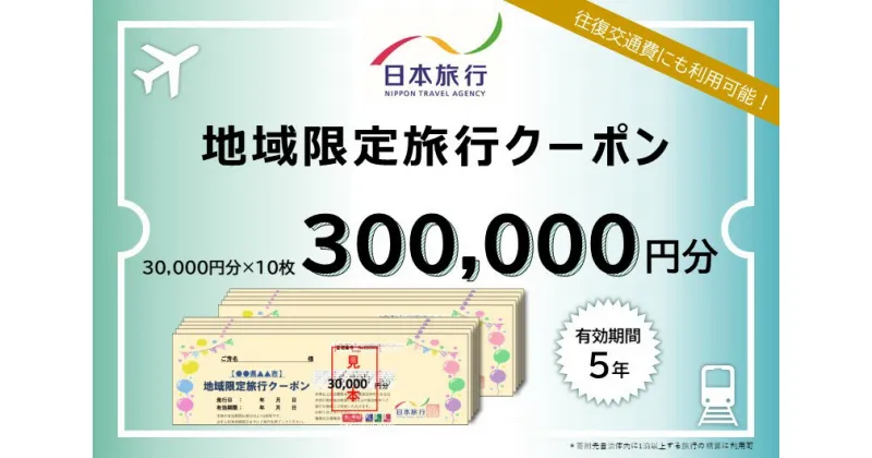 【ふるさと納税】富山県高岡市 日本旅行　地域限定旅行クーポン【300，000円分】　旅行 チケット 旅行 宿泊券