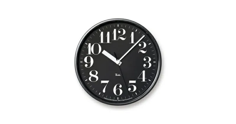 【ふるさと納税】RIKI STEEL CLOCK［電波時計］/ブラック（WR08-25 BK） レムノス Lemnos 時計　装飾品 民芸品 工芸品 伝統技術 インテリア　お届け：※申込状況によりお届け迄1～2ヶ月程度かかる場合があります。