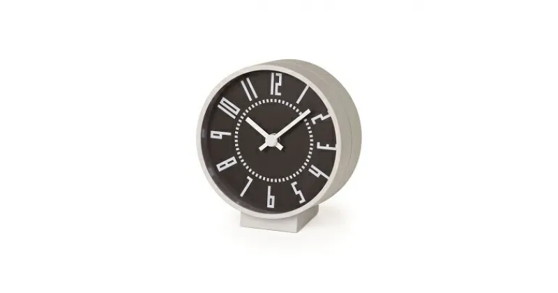 【ふるさと納税】eki clock s / ブラック（TIL19-08 BK） レムノス Lemnos 時計　工芸品 装飾品 民芸品 工芸品 伝統技術 インテリア　お届け：※申込状況によりお届け迄1～2ヶ月程度かかる場合があります。