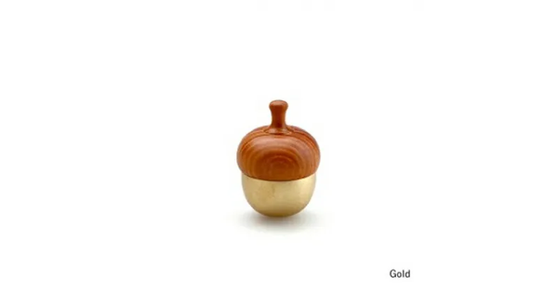 【ふるさと納税】【高岡銅器】まどか どんぐりん Gold　空穏KUON　おりん　民芸品 工芸品 伝統技術 おりん