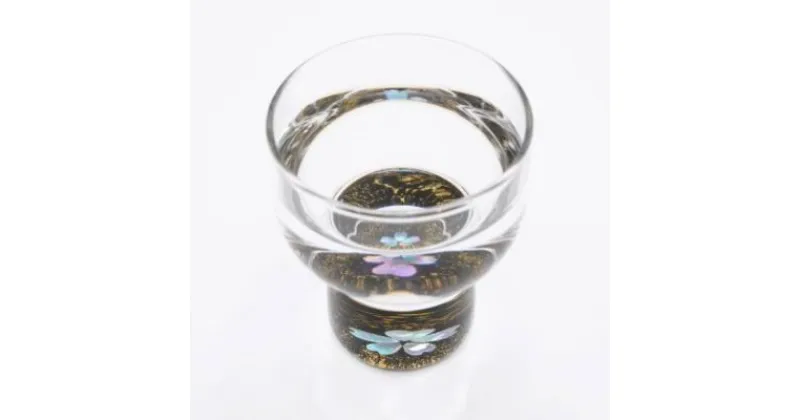 【ふるさと納税】【高岡漆器】杯　金桜（貝入）黒　民芸品 工芸品 伝統技術