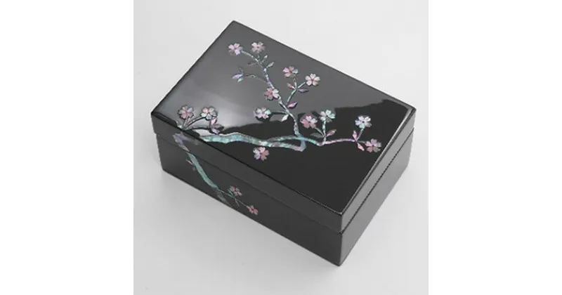 【ふるさと納税】【高岡漆器】小箱　桜貝入り　大　民芸品 工芸品