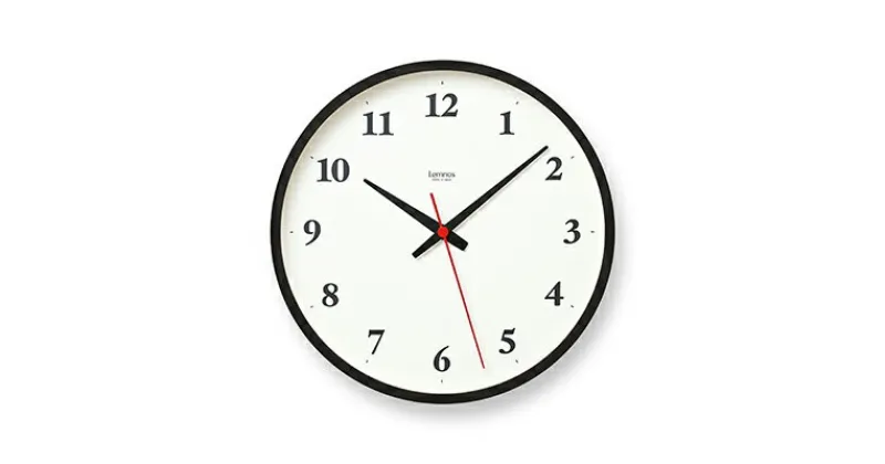 【ふるさと納税】Plywood clock［電波時計］/ ブラウン（LC22-02W BW）　装飾品 工芸品 時計 時間 インテリア レムノス オブジェ 壁掛け時計 電波時計 リニューアル シナ材 シンプル