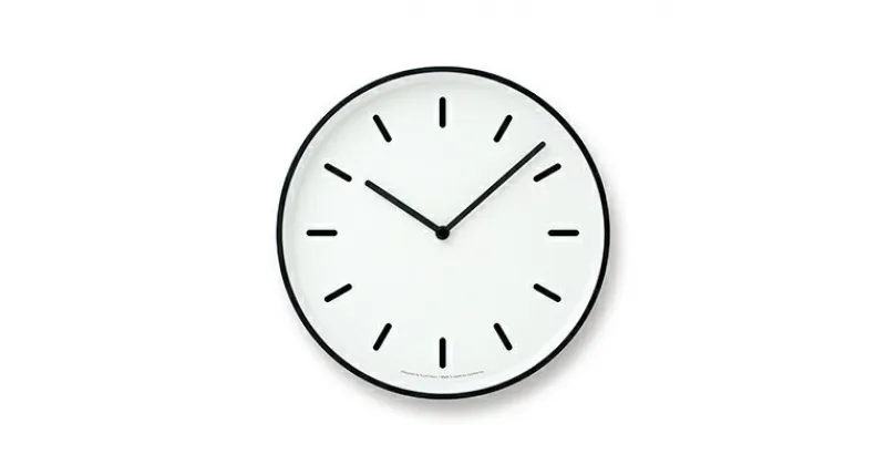 【ふるさと納税】MONO Clock / ホワイト（LC10-20B WH）　工芸品 装飾品 民芸品 時計 壁掛け時計 伝統技術 インテリア おしゃれ 奈良雄一 シンプル モダン シンプル