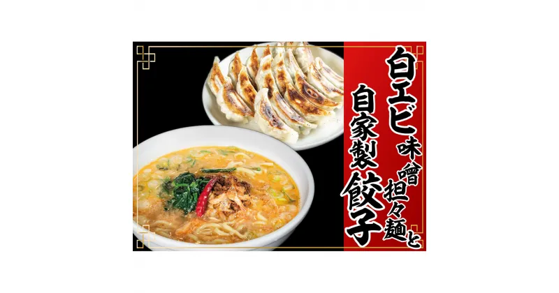 【ふるさと納税】「富山の宝石」白エビ味噌担々麺2食＋自家製餃子（25コ入）　 惣菜 冷凍総菜 麺類 おかず 夕飯 晩御飯 昼食 お昼ごはん ランチ 夜食 手作り餃子 点心 中華 惣菜セット