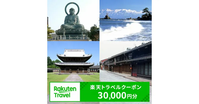 【ふるさと納税】富山県高岡市の対象施設で使える 楽天トラベルクーポン 寄付額100,000円(クーポン30,000円)　 富山 北陸 宿泊 宿泊券 ホテル 旅館 旅行 旅行券 観光 トラベル チケット 旅 宿 券