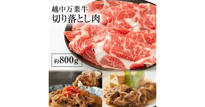 【ふるさと納税】越中万葉牛切り落とし800gおすすめ 牛肉 すき焼き ボリューム 冷凍 /天狗乃肉林本店/富山県高岡市　高岡市