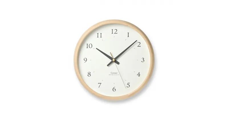 【ふるさと納税】Centaur Clock / PC23-14 WH　 壁掛け時計 時計 Lemnos レムノス インテリア 民芸品 工芸品 工芸 伝統技術 壁掛け　インテリア・民芸品・工芸品・伝統技術