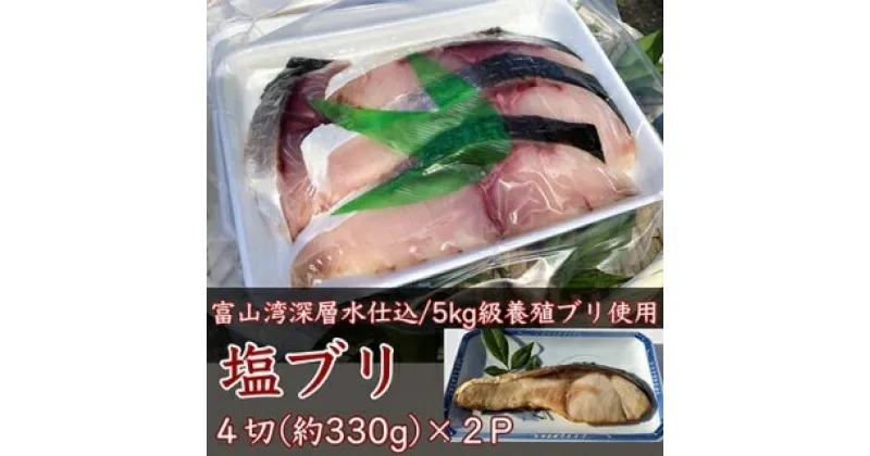 【ふるさと納税】富山湾深層水仕込みの汐ブリ（塩ブリ・養殖）4切×2パック　【魚介類・ブリ・ぶり】