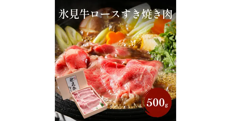 【ふるさと納税】 特選！【氷見牛 ロースすき焼き用肉 500g〜1.5kg】 国産牛 霜降り ロース肉 黒毛和牛 薄切り