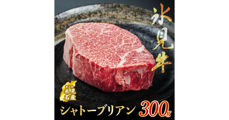 【ふるさと納税】 氷見牛 シャトーブリアン 300g | 氷見牛 牛肉 シャトーブリアン 冷凍 人気 高級 ブランド牛 国産 ステーキ ヒレ フィレ 黒毛和牛 バーベキュー 希少 精肉店 ギフト 富山 氷見