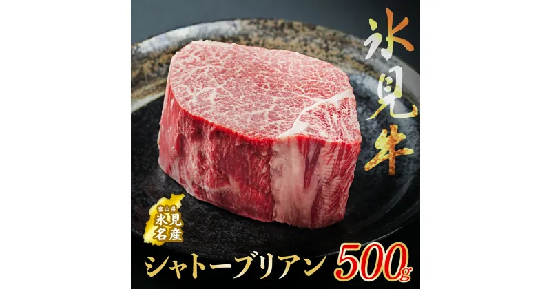 【ふるさと納税】氷見牛 シャトーブリアン 500g | 氷見牛 牛肉 シャトーブリアン 冷凍 人気 高級 ブランド牛 国産 ステーキ ヒレ フィレ 黒毛和牛 バーベキュー 希少 精肉店 ギフト 富山 氷見