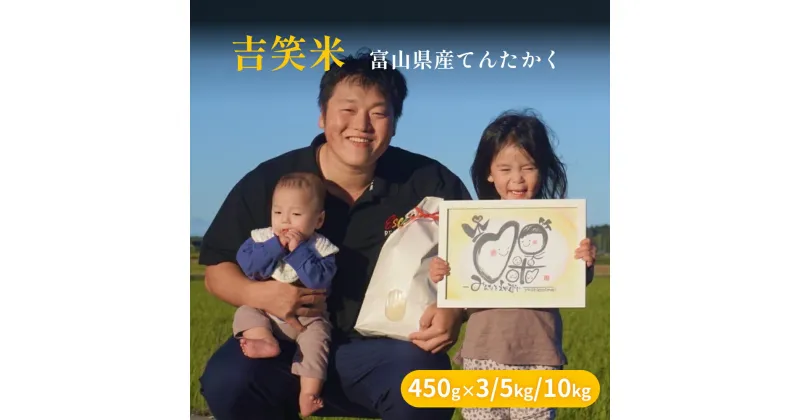 【ふるさと納税】【先行予約】令和6年産 富山県産 てんたかく 5kg-10kg 吉笑米 ＜10月中旬以降順次発送＞ | 富山県 氷見市 天高く 米 R6 白米 予約 新米 精米