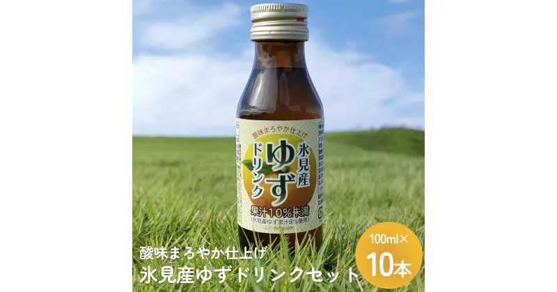 【ふるさと納税】酸味まろやか仕上げ 氷見産ゆずドリンク10本セット 富山県 氷見市 柚子 ユズ 飲料