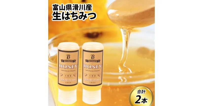 【ふるさと納税】生はちみつ　200g×2本 / 蜂蜜 百花 非加熱 国産 ギフト 贈答用 プレゼント レモン 紅茶 梅干し 富山県 滑川市