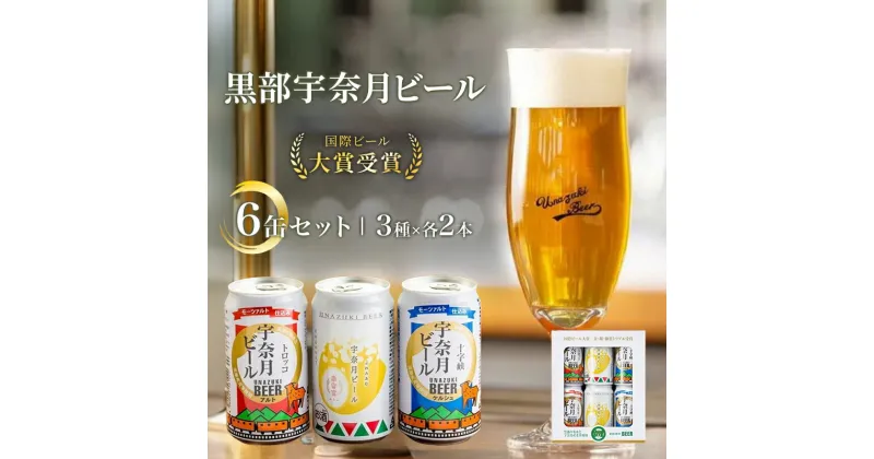 【ふるさと納税】ビール 宇奈月ビール6缶セット/地ビール クラフトビール 北陸 缶 /富山県黒部市　【 クラフトビール 飲み比べ セット お酒 地ビール 酒 】