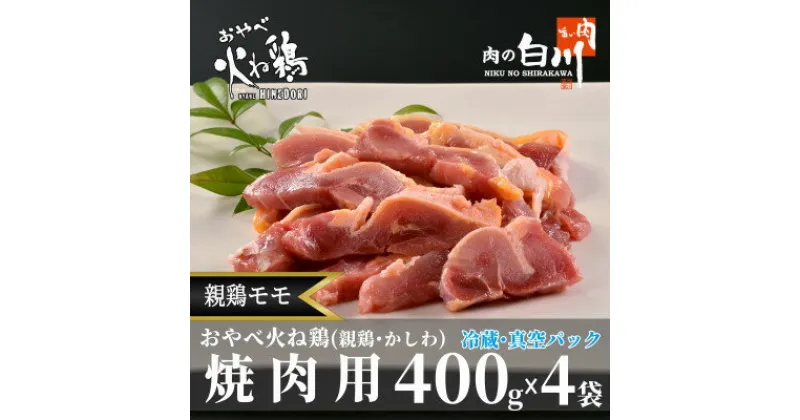 【ふるさと納税】おやべ火ね鶏(親鶏)モモ焼肉用　老鶏ヒネ　かしわ　1.6Kg(400g×4袋真空パック・解凍)【配送不可地域：離島】【1291436】