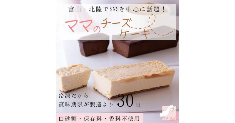 【ふるさと納税】【濃厚だけど後味すっきり！】とろける食感のママのチーズケーキと【ほんのりビターな】ママのガトーショコラのセット