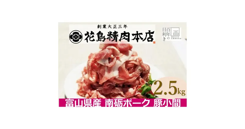 【ふるさと納税】南砺ポーク 豚小間 2.5kg（250g×8　500g×1） | ポーク なんとポーク 豚肉