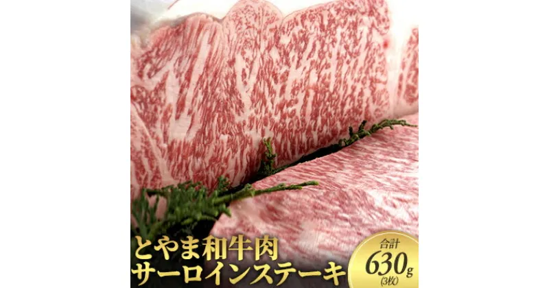 【ふるさと納税】とやま和牛肉 サーロイン ステーキ 合計630g 3枚 牛肉 和牛 肉 お肉 牛　 サーロインステーキ