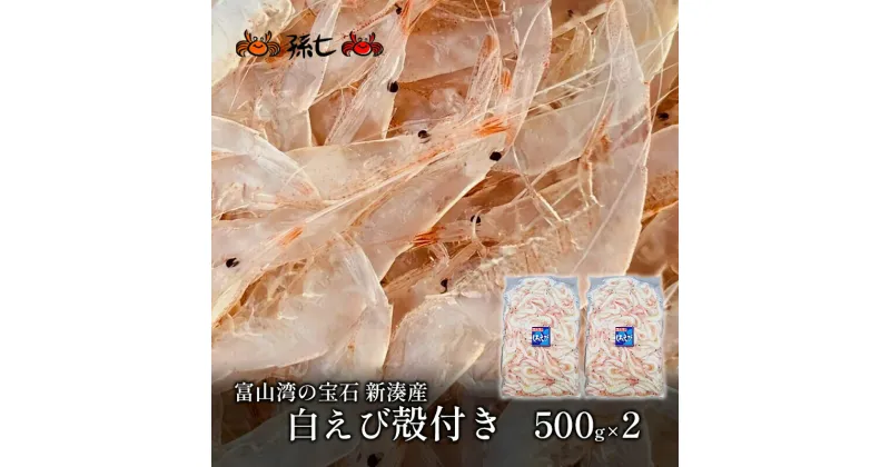 【ふるさと納税】【数量限定】白えび殻付き500g×2　海老 エビ 白えび殻付き