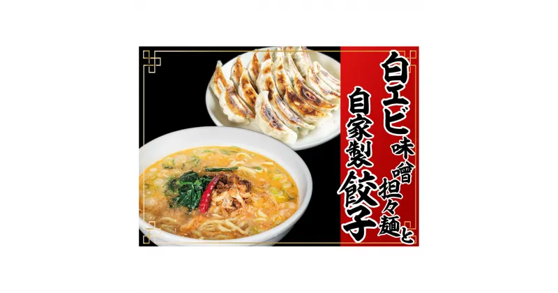 【ふるさと納税】「富山の宝石」白エビ味噌担々麺2食＋自家製餃子（25コ入）　 惣菜 冷凍総菜 麺類 おかず 夕飯 晩御飯 昼食 お昼ごはん ランチ 夜食 手作り餃子 点心 中華 惣菜セット