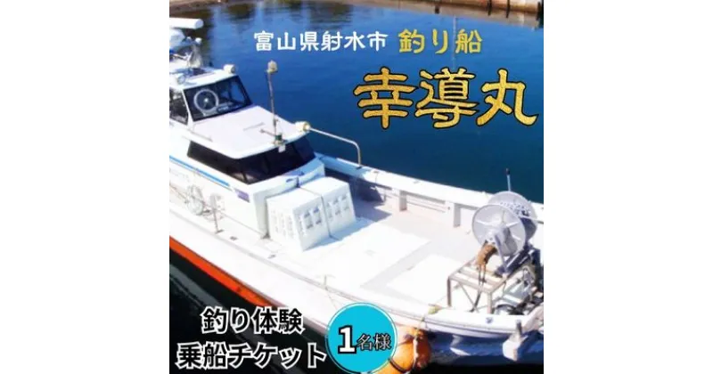 【ふるさと納税】【乗船券】遊漁船・幸導丸で釣り体験！乗船チケット 相乗り/漁船チケット 港 船 魚/富山県射水市　 チケット フィッシング 海釣り 船釣り アットホーム タチウオ アカムツ ヤナギ タイ アマダイ 鬼カサゴ