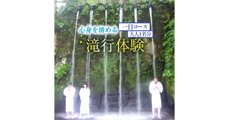 【ふるさと納税】22 滝行 体験 1日コース 大人1名分 チケット [上市町観光協会 富山県 上市町 32280167] 食事 付き 旅行 旅行券