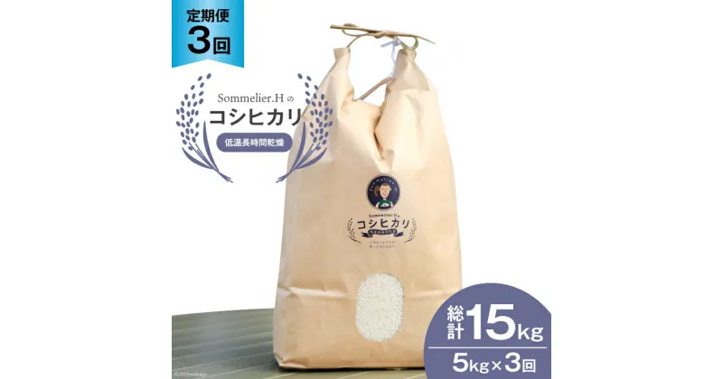 【ふるさと納税】【3回 定期便 】 上市町産 コシヒカリ 5kg×3回 総計15kg / 里山の駅 つるぎの味蔵 / 富山県 上市町 [32280127] 米 お米 コメ 白米 精米 ご飯 ごはん こしひかり