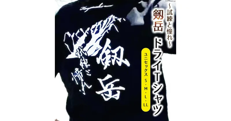 【ふるさと納税】【試練と憧れ】 半袖剱岳ドライTシャツ ブラック / MOT・かみいち盛り上げ隊 / 富山県 上市町 [32280131] 剱岳 半袖 シャツ Tシャツ 登山 マラソン