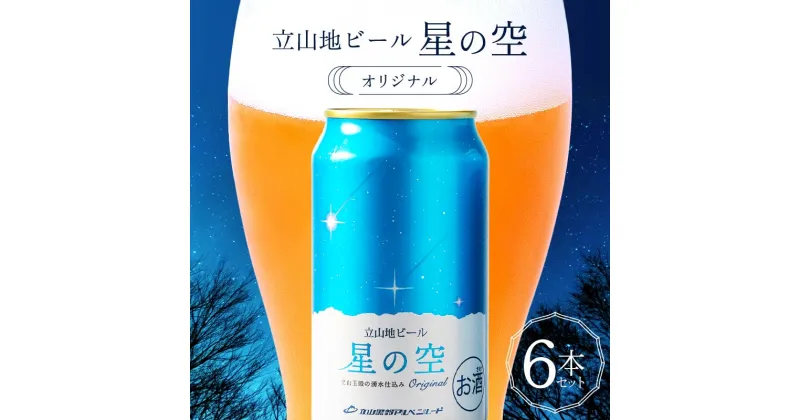 【ふるさと納税】立山地ビール 星の空 オリジナル 330ml×6本セット 限定 地ビール クラフトビール 国産ビール ご当地 国産 ビール 330ml 6缶 セット 贈り物 ギフト 酒 お酒 アルコール アルコール飲料 立山貫光ターミナル F6T-039