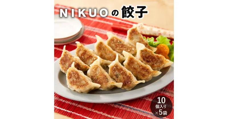 【ふるさと納税】NIKUOの餃子10個×5袋 | 石川 金沢 加賀百万石 加賀 百万石 北陸 北陸復興 北陸支援