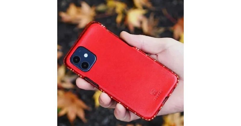 【ふるさと納税】【能登半島地震復興支援】iPhoneケース　本革　ハンドメイド　12 mini / 12 / 12 pro / 12pro max ｜石川県 七尾市