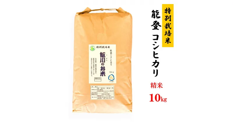 【ふるさと納税】米 /能登のコシヒカリ　飯川のお米　10kg（精米10kg×1袋）特別栽培米※2024年10月中旬～2025年3月下旬頃に順次発送予定 石川県 七尾市